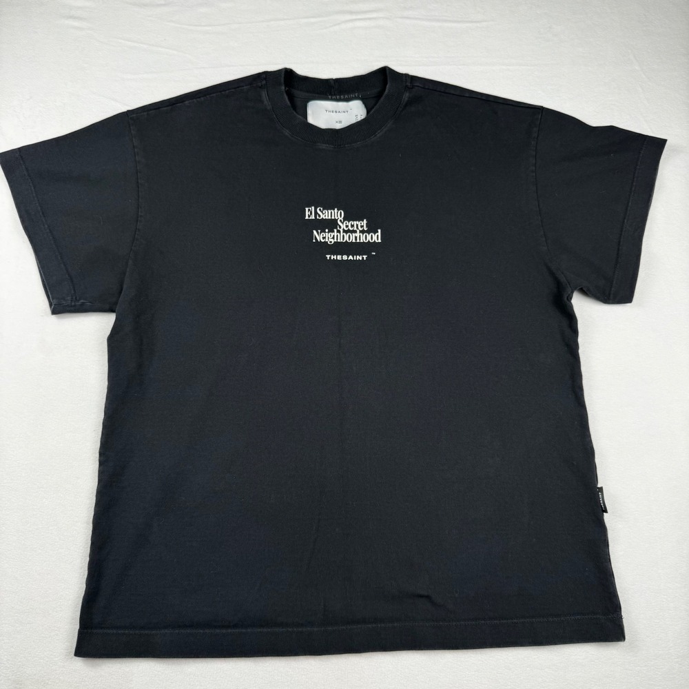 THESAINT El Santo Secret Neighborhood Graphic T Shirt Black XL Streetwear